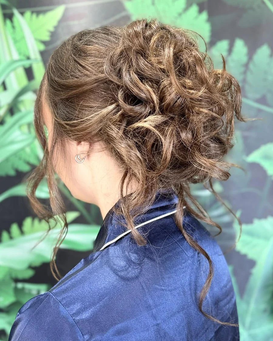 An updo styled at Neo Bella Salon